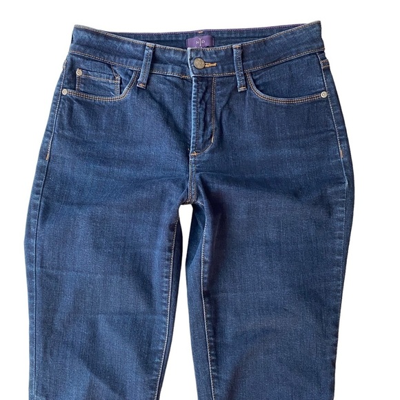 NYDJ Legging Jeans Size 4 Skinny Dark Wash Not Your Daughters Jeans - Picture 3 of 11